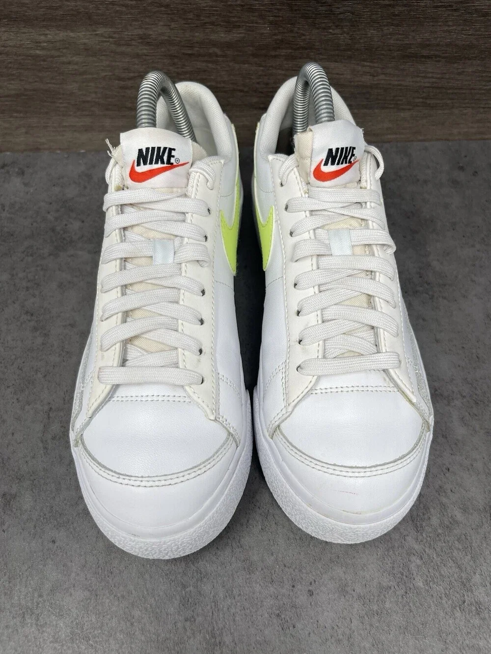 Nike Blazer Low Platform Size 6.5 Womens White Volt Casual Sneakers DJ0292-102
